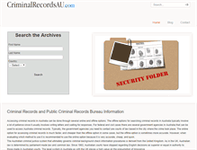 Tablet Screenshot of criminalrecordsau.com